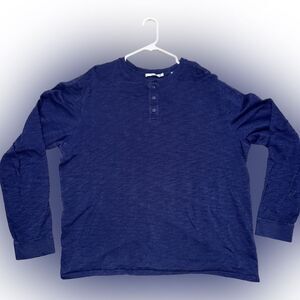 Garment Dye Cotton Long-Sleeve Henley